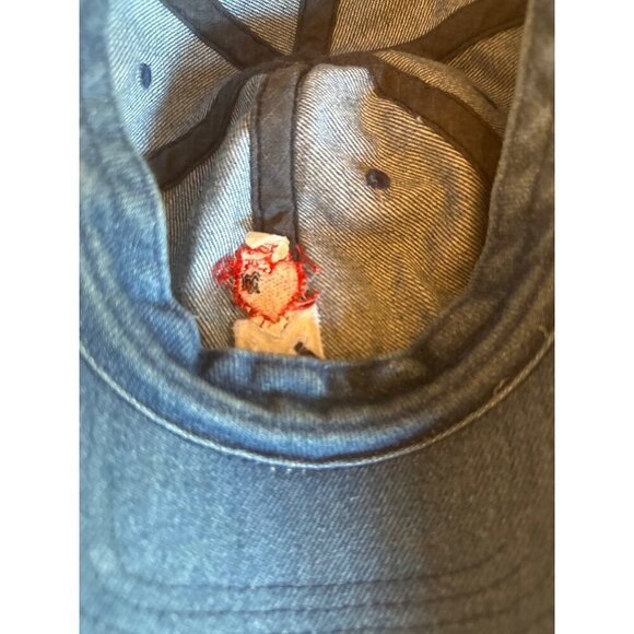 KBETHOS Distressed Denim Cap With Heart M N Embroidery Adjustable - Picture 6 of 6